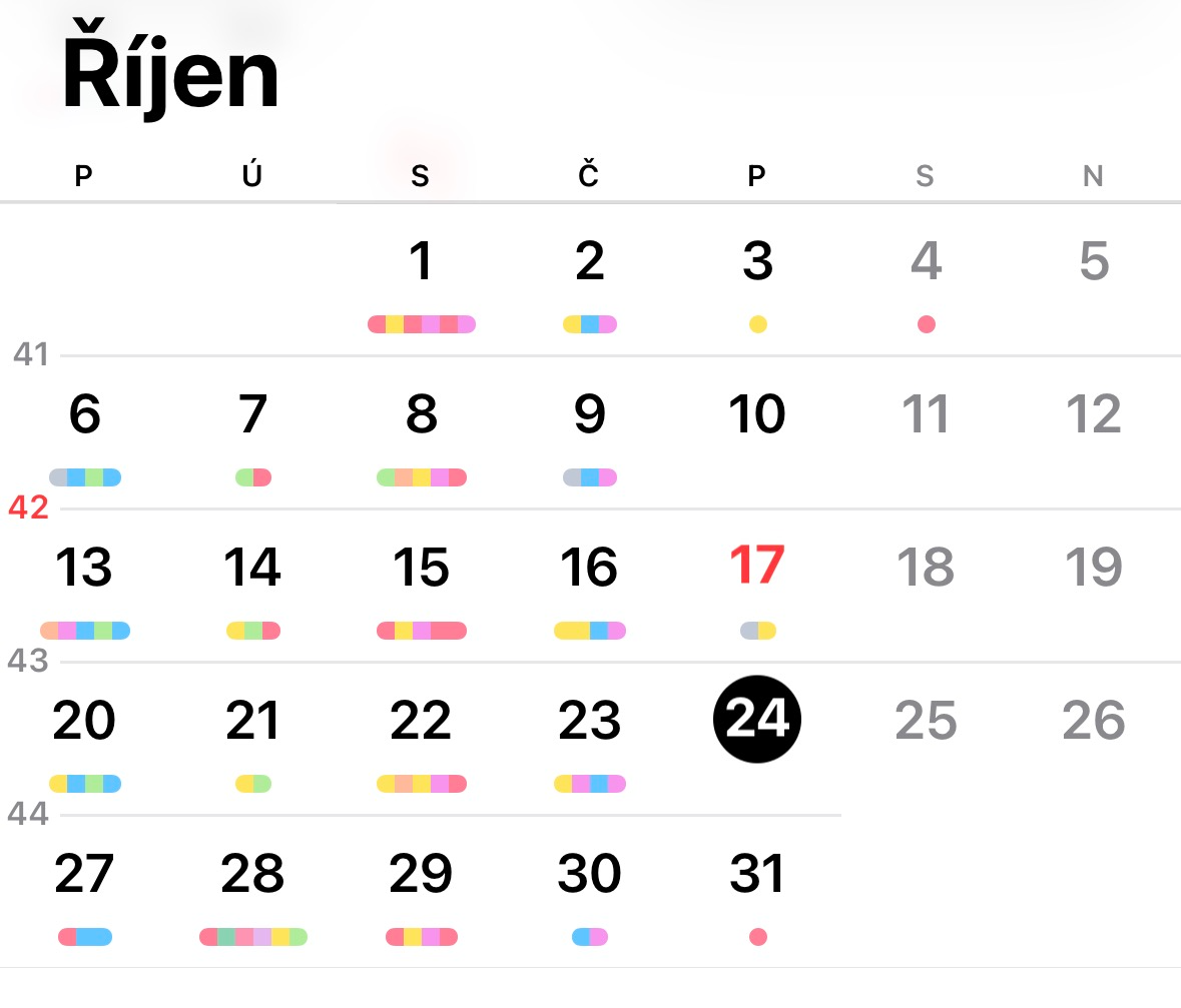 Kalendář a plánování